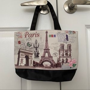 Paris purse tote bag lunch bag